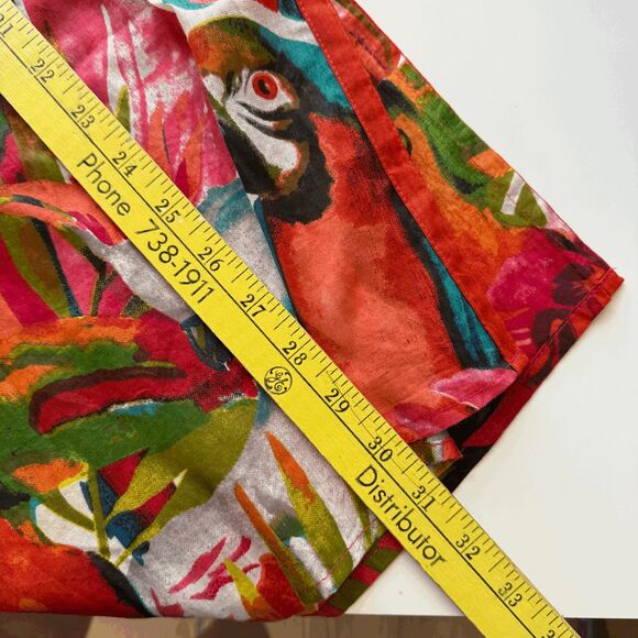 Kikisol Parrot Print Long Tunic, Size Medium - Picture 6 of 9